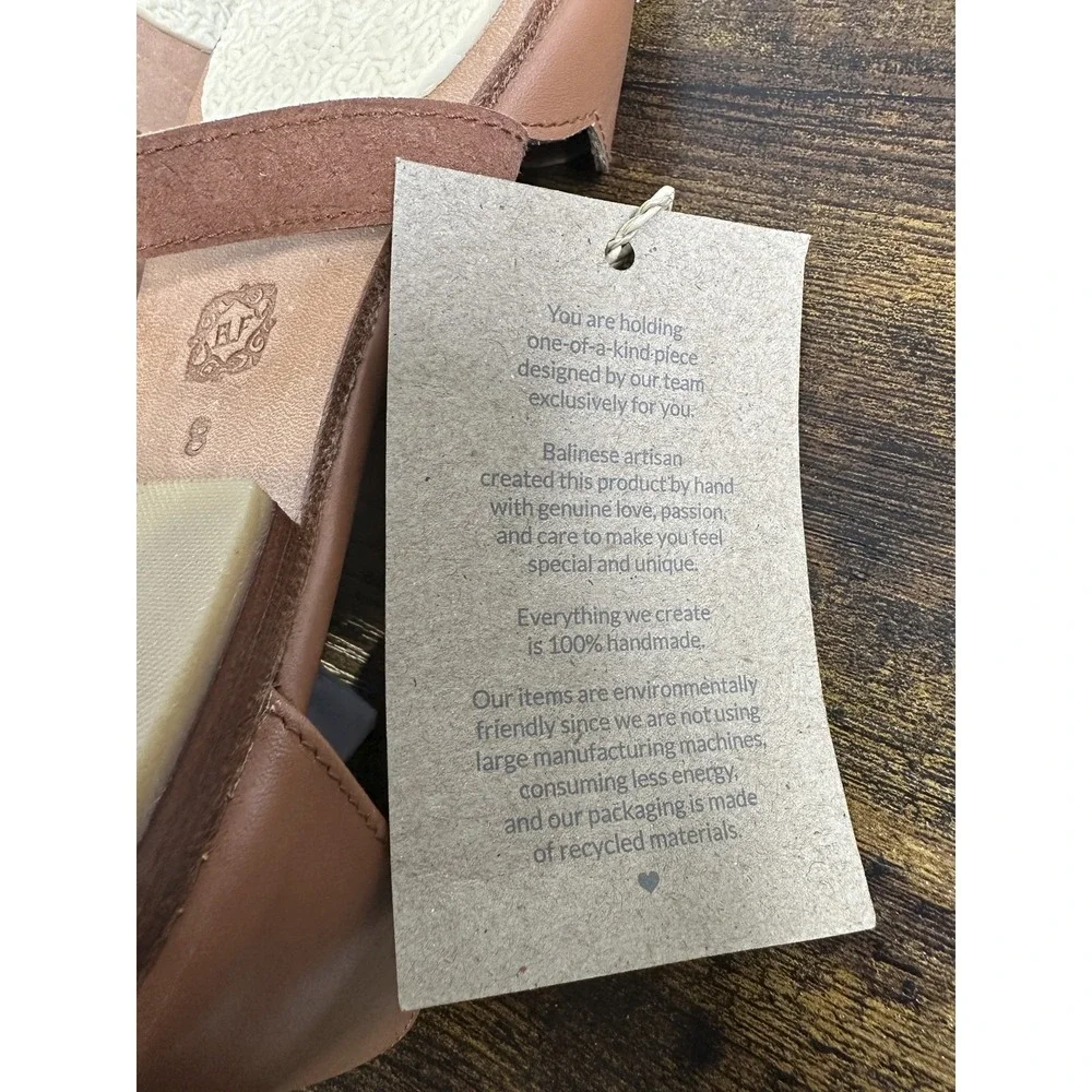 NWT Bali ELF Mangrove Handmade Leather Shoes Crisscross Strappy Mary Jane US 8 - Picture 4 of 10